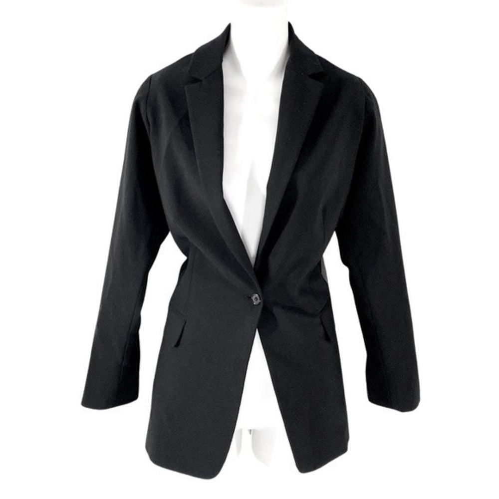 Elie Tahari Black Wool Stretch Blazer Jacket 10